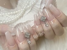 ネイルアンドまつげエクステ リッチエイト 原宿店(Rich8)/スカルプ★ワンカラー＋パーツ