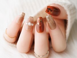 バレンタインネイル