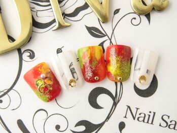 ネイルサロン ディーバ ギンザ(Nail salon Diva GINZA)/南国ホワイトネイル 9500