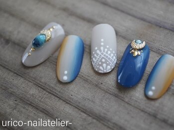ウリコ ネイルアトリエ(urico nail atelier)の写真/ニュアンスアートから繊細な美しいアートまで史上最高の理想のお手元に!uricoならではのデザイン性/高技術!