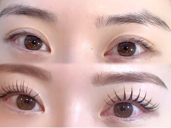 アイラッシュ＆ネイル レーヌ池袋 (Reine)の写真/【人気No.1《骨格似合わせ》アイブロウスタイリング&デザインまつげパーマ】大人女性の目元を優しく演出。
