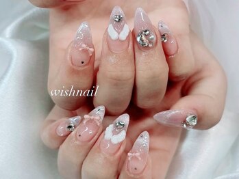 ウィッシュネイル 名古屋店(Ｗish Ｎail)の写真/持ち込みデザインOK♪ジェルア-トし放題90分6980円・120分7980円★オフ無料★ブライダルのご予約も大歓迎！