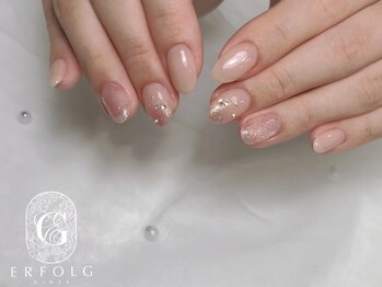 エアフォルクギンザ 横浜店(ERFOLG GINZA)/いちごミルクネイル♪