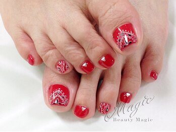 ネイルサロン ビューティーマジック 川口店/バンダナ風ペイズリー