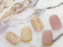 ツイード×ダスティピンク