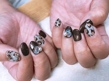 コチャメ ネイル アトリエ(Cochame nail atelier)/レオパード&キラキラ