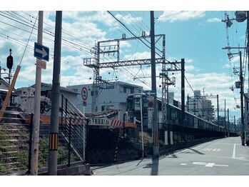 リラクゼーションハウス 晴/まだ線路に沿ってまっすぐです