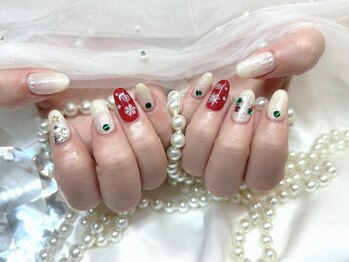 アンジュ(Ange)/【Rika】クリスマスネイル