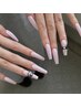 【チップ長さだし】フォーム1枚分/単色/グラデ/シンプルアート☆¥16,500