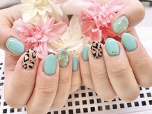 ディーネイル 京橋(D-nail)/立和名/ヒョウ柄冬ネイル