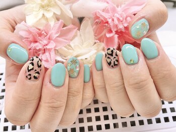 ディーネイル 京橋(D-nail)/立和名/ヒョウ柄冬ネイル