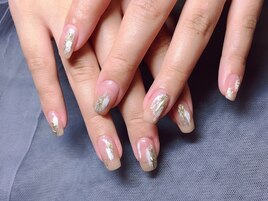 ニュアンス夏ネイル