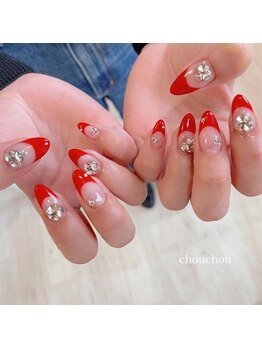 red french nail × bijou