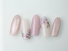 オーラ レアレア市川店内(AURA)/上品フラワーネイル