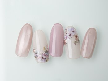 オーラ レアレア市川店内(AURA)/上品フラワーネイル