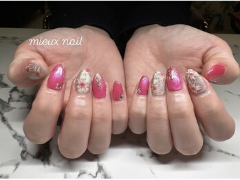 ミュー ネイル(mieux nail)/桜ネイル