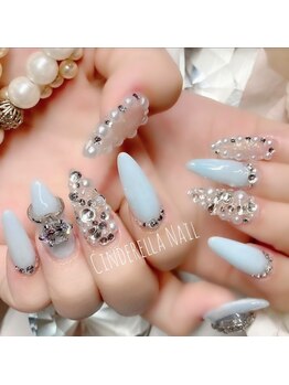 シンデレラネイル(CINDERELLA NAIL)/【スカルプ長さだしネイル】