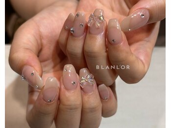 ネイルサロン ブランロール 三軒茶屋店(Blanl'or)/スキンカラー×パーツ/三軒茶屋