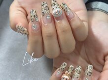 リコ(LIKO)/キラキラレオパードネイル