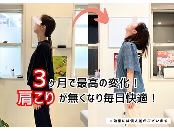 なかもず 輝き美容整体院/3ヶ月でこの変化！