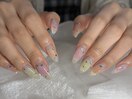 (担当:香野)星×チークネイル