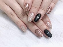 ライトウェーブ 長野駅前店/ワンカラーにちょっぴりアート♪