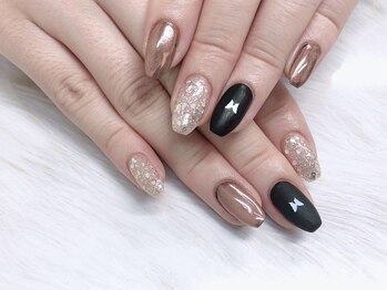 ライトウェーブ 長野駅前店/ワンカラーにちょっぴりアート♪