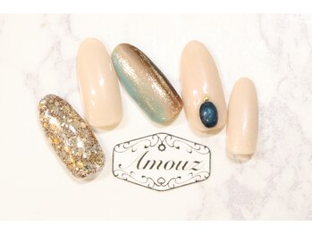 アモウズ(Amouz)/定額【テーマ:秋ネイル】6