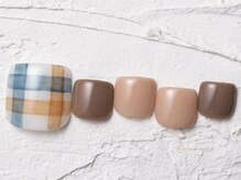 ネイルメゾン 池袋店(NAIL MAISON)/チェックシンプル￥9000