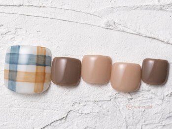 ネイルメゾン 池袋店(NAIL MAISON)/チェックシンプル¥9000