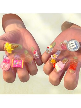 アヤネイルズ アンド アイラッシュ(AYA NAILZ.＆Eyelash)/スイーツネイル♪