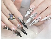 ゴテかわ(GOTE KAWA)/グラデーション、地雷系ネイル