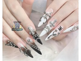 グラデーション、地雷系ネイル