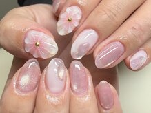 パピヨン 吉祥寺(papillon)/春ネイル、クリアフラワー