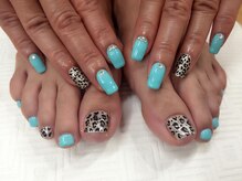 ビービーネイル(BB)/手足おそろいヒョウ柄♪