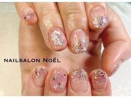 キラキラ☆ラメ×シェルネイル