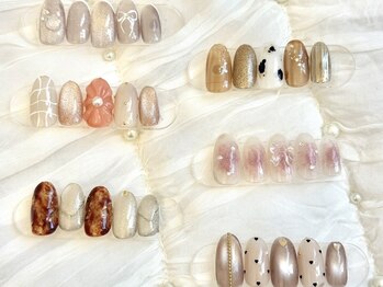 ジアネイル(ZIA nail.)の写真/当店ならではの,お友達と差のつくデザインを提供中☆トレンド感たっぷり自慢の指先!毎月通える定額コース◎