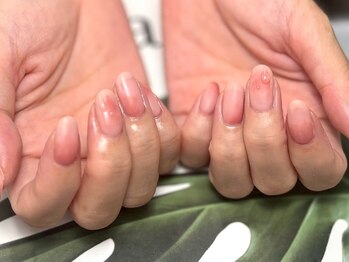 フルーツネイル/桃ネイル