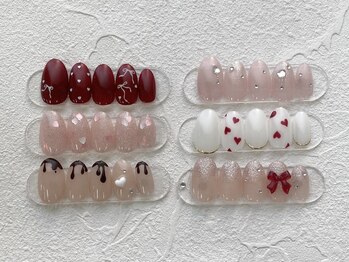 ペルルネイル(perle nail)/バレンタインデザイン¥8600～