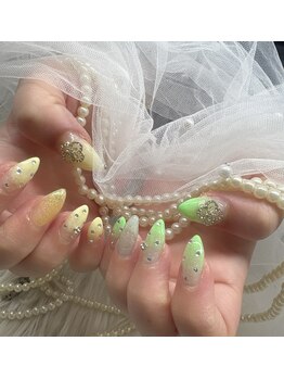 シェリーネイル 東浦和店(ShellyNAIL)/春色アシメネイル