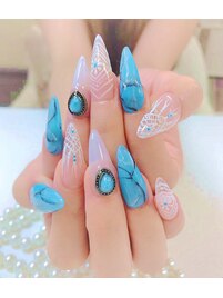 大理石ネイル