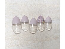 クリスタルネイル パークプレイス店/ツイード×フレンチ