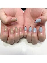 ネイルアンドアイラッシュサロン エスポアール(nail&eyelash salon espoir)/先端フレンチ　75分コース