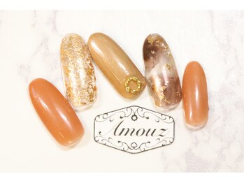 アモウズ(Amouz)/定額【テーマ:秋ネイル】3