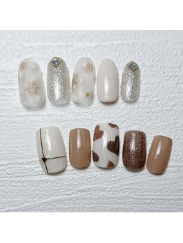 シマー(Shimmer)/冬ネイル