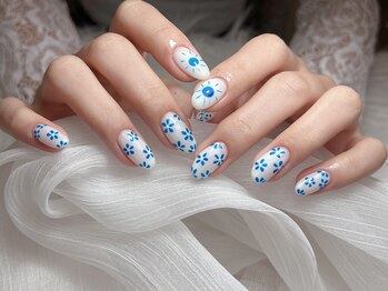 フラワーデザインネイル10000円
