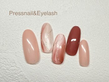 プレス ネイルアンドアイラッシュ(PRESS NAIL&EYELASH)/【ハンド】定額※オフ込￥9800