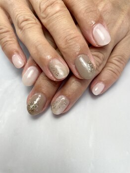 アンドエミニー エン ラボーテ(& EMINY 艶 la beaute)/ニュアンスネイル