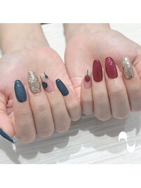 クリスマスネイル