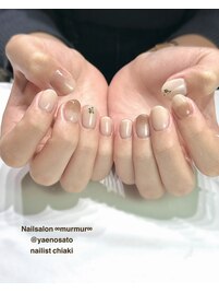 ミルクティーネイル